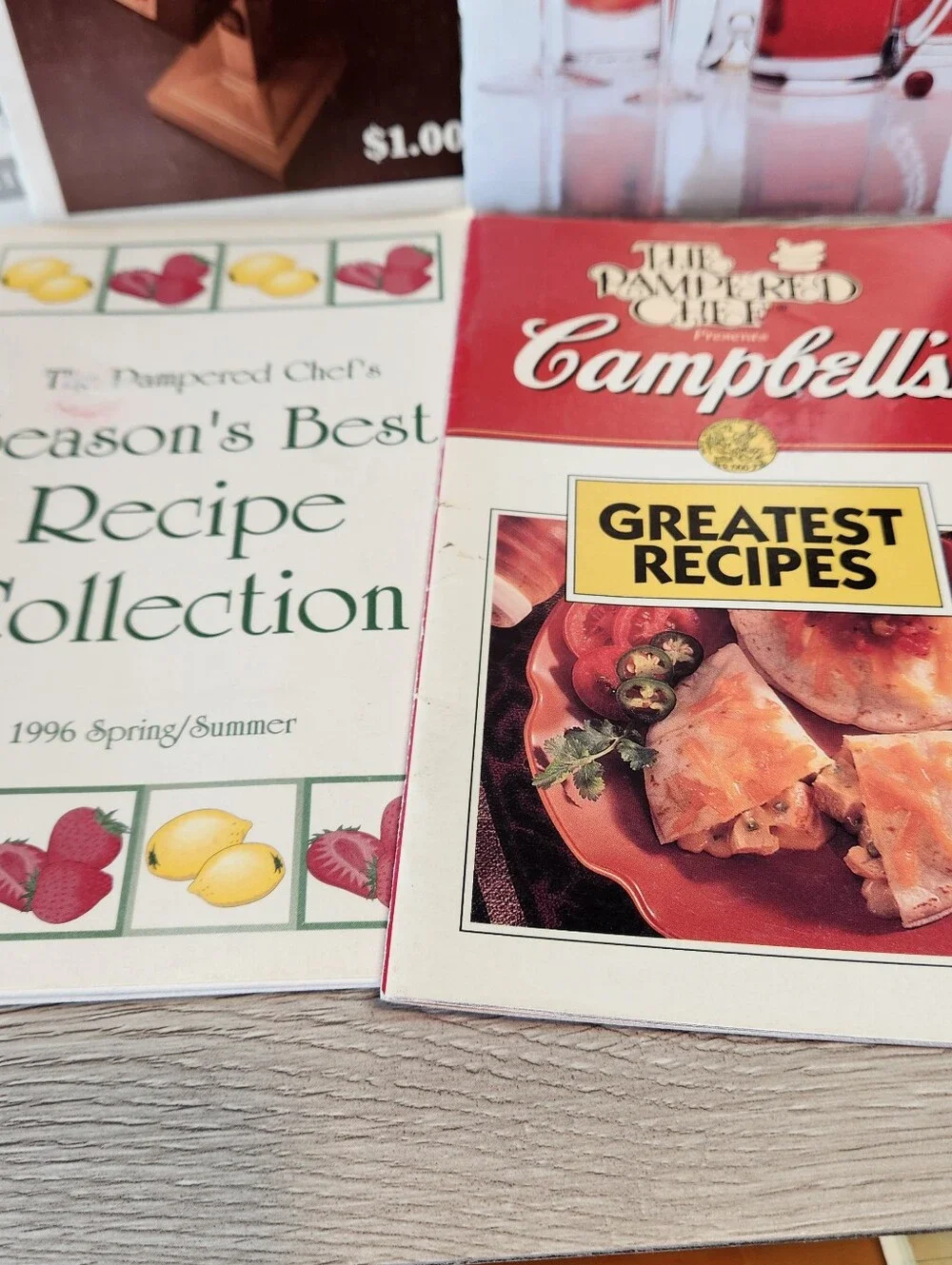 Random Vintage And Pampered Chef Cooking Recipe Pamphlets